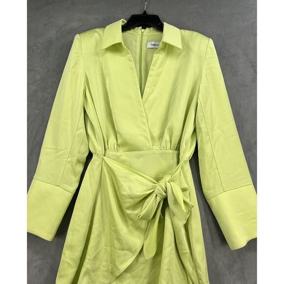 Anthropologie Misha Tie Front Mini Blazer Size 10 Green - Picture 3 of 12